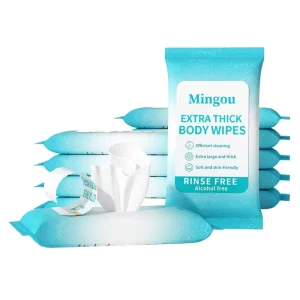 Non-Woven Biodegradable Eco-Friendly Extra-Soft Adult Cleansing Wipes