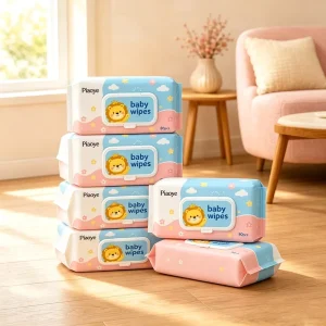 Non-Woven Disposable Baby and Household Cleaning Wipes, Customizable Sizes