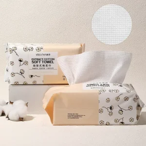 Non-Woven Eco-Friendly Disposable Facial Cotton Towel Set Wet Dry Hygienic Cleaning Wipes Tissues For Travel Spa