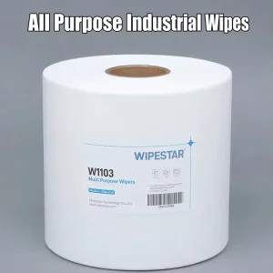 Non-Woven Multi-Purpose Wipers Wood Pulp Cellulose Heavy-Duty Industrial Cleaning Roll for Mechanical Oil Stain Wiping