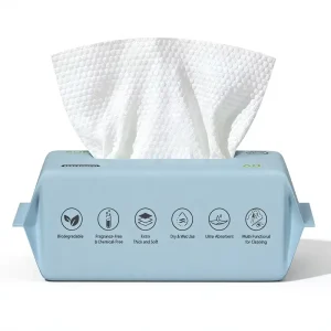 Nonwoven Disposable Facial Towels Ultra-soft Dry & Wet Wipes for Skin Care and Makeup Removal