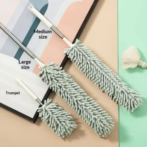 Nordic-Style Chenille Feather Duster Extendable for High Places