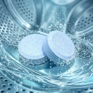 Nuojie Disposable Eco Friendly Washing Machine Cleaning Tablets for Clearing Tub Grime Hard Water Buildup Refreshing Washer