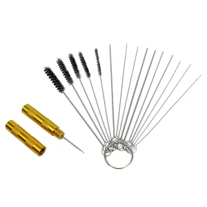 Nylon Cleaning Brush Set with Spot Spray Pen, Needle Scraper, and Carburetor Brush for Motorcycle Tools