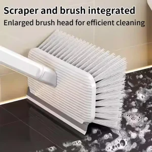 Nylon Soft Hard Bristle Durable Floor Brush Steel Long Handle Wet Dry Scrubber Bathroom Toilet Tile Cleaning