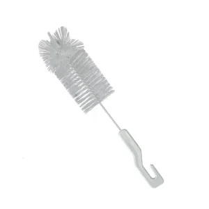 Nylon Sponge Nipple Brush with Plastic Handle for Baby Bottles and Vacuum Flasks