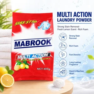 ODM 400g 5kg Laundry Powder Detergent High-Foaming Washing Soap Lemon Fragrance Stain Remover Chinese Manufacturer