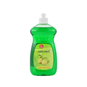 ODM OEM Lanju Lemon Plastic 500ml Dishwashing Liquid Bottle Soap