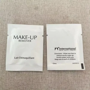 ODM OEM Small Individual Pocket Mini Single Pack Facial Tissue Face Makeup Removal Wet Cleansing Wipes Individual Packaged