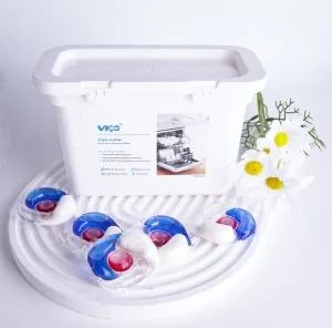 OEM 15g 3 in 1 Dish Washing Tablet Dishwasher Tablet Dish Cleaner Detergent Pods