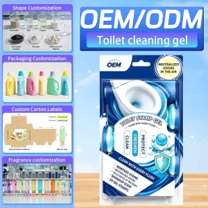 OEM 24 Stamps Toilet Bowl Stamp Gel Cleaner Raindrop Scent Automatic Flush Cleaning Gel Neutralize Odors for Toilet Freshening