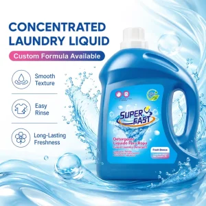OEM 3L Laundry Detergent Liquid with Stain Remover Long-Lasting Scent and Antibacterial Formula