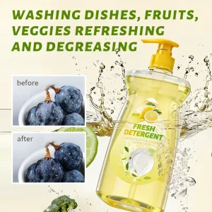 OEM 500ML Natural Kitchen Dishwashing Detergent Soap Ginger and Floral Fragrance