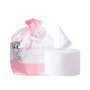 OEM Adult Disposable Wet Dry Washcloth free Facial Cotton Roll Tissue Nonwoven Technics Paper Material Home Use Makeup Removal