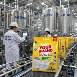 OEM Automatic Laundry Powder Detergent, SASO Saudi, Factory Custom Scent, Eco-Friendly