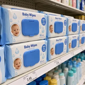 OEM Baby Wipes Custom Logo 99.9% Pure Water Hypoallergenic Alcohol Free Gentle Soft Nonwoven Wipes Organic Wipes for Babies