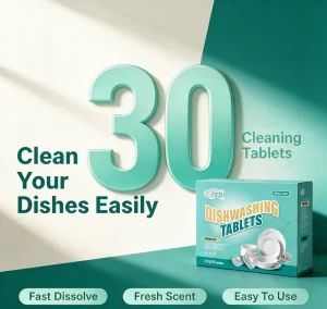 OEM Biodegradable Dishwasher Tablets Solid Concentrated Detergent for Dishwashing Machine Cleaning