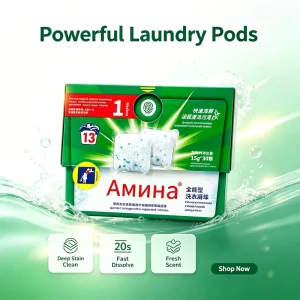 OEM Biodegradable Stain Removal Laundry Detergent Pods with Long-Lasting Fragrance