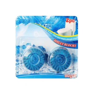 OEM Blue Bubble Toilet Bowl Cleaner Block Automatic Toilet Cleaner 2PCS