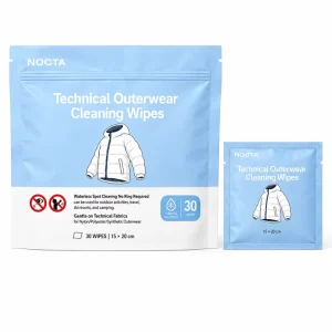 OEM Bulk Supply Down Jacket Cleaning Wipes for Technical Fabrics Waterproof Coating Safe Outdoor Apparel Stain Remove