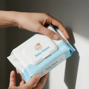 OEM China Manufacturer Household Unscented Alcohol Free Baby Skincare Wipes 15x20cm 20ct