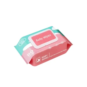 OEM China Supplier 80pcs 100pcs 120pcs Cleansing Wipes Soft Eco friendly Babi Wipe Vitamin C Baby Wet Wipes