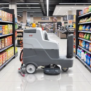 OEM Commercial Ride-On Battery-Powered Self-Propelled Floor Scrubber with 175L or 180L Water Tanks for Hotel Lobbies and Marble Floors