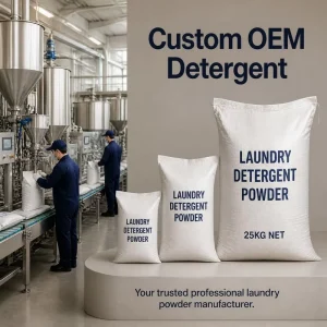 OEM Custom 25kg Bulk Laundry Detergent Powder Factory Direct Private Label Custom Formula