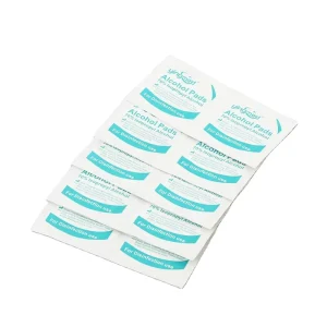 OEM Custom Design Disposable Nonwoven65mmx30mm 2 ply 70% Isopropyl Sterile Alcohol Pad