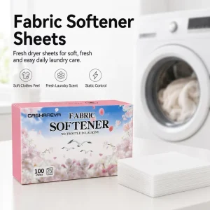 OEM Custom Long Lasting Fragrance Non Harmful Dryer Sheets Anti Static Wrinkle Release Fabric Softener Scented Sheets Apparel