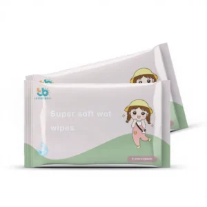OEM Customization 100% Natural Extra Soft Eco Friendly Non Woven Individually Wrapped Baby Wipes 150x200mm Easy Carry