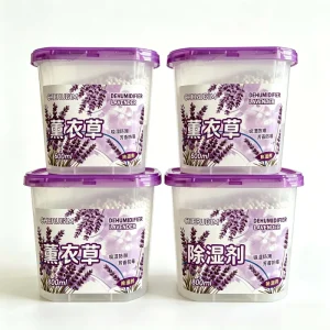 OEM Customized Lavender Scented Dehumidifier Boxes Effective Moisture Capture Desiccants for Closet Wardrobe Bathroom