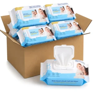 OEM Customized Premium Baby Wipes Pure Water Wet Wipes 80pcs Alcohol Free Disposable Baby Wipes