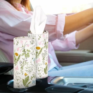 OEM Customized White Face Box Tissue Raw Wood Pulp Paper Towels Cylinder Car Facial Cleaning Tissues