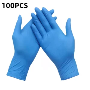 OEM Diamond Orange Disposable Nitrile Gloves 6 Mil Heavy Duty Powder Free Exam Gloves Waterproof Anti Slip for Screen