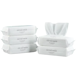 OEM Disposable Face Tissues Pearl Weave Facial Cleansing Towels Disposable Extra Thick Dry and Wet Use for Sensitive Skin