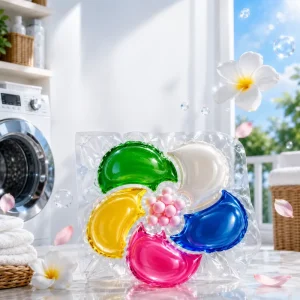 OEM Eco-Friendly 6 in 1 Biodegradable Laundry Detergent Pods Hypoallergenic for Sensitive Skin