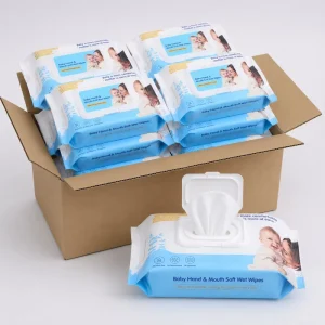 OEM Eco Friendly Antibacterial Extra Soft Baby Wet Wipes for Newborn Face Hand Mouth Cleaning Customizable