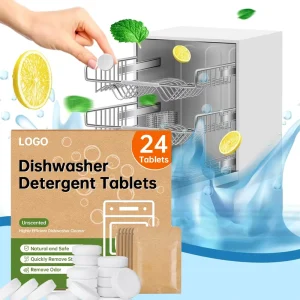 OEM Eco Friendly Dishwasher Detergent Tablets Natural Sustainable Plastic Free Dishwashing Detergents