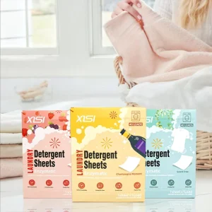 OEM Eco Friendly Laundry Detergent Sheets Soap Washing Fragrance Laundry Detergent Strips