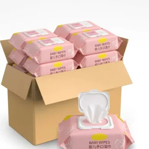 OEM Eco-friendly Organic Cleaning Wet Wipes Disposable Wet Towel Non-woven Fabric Baby Wipe
