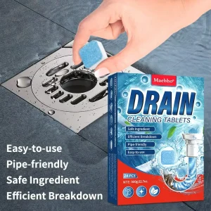 OEM Effervescent Drain Cleaning Tablets 24PCS for Grease and Hair Clogs