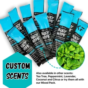 OEM Extra Large Body Wipes 28x28cm 6 Counts Individually Wrapped Rinse Free Adult Bathing Portable Personal Cleansing Wipes