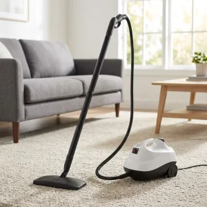 OEM Factory 1300W Steam Cleaner with Wheels for Floor, Kitchen, and Bathroom Cleaning