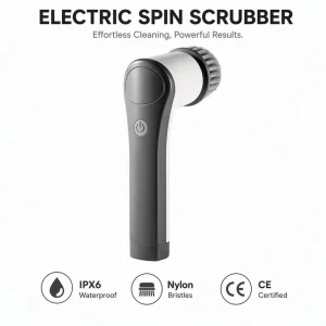 OEM Factory Cordless Handheld Spin Scrubber 3 Heads Replaceable Electric Cleaning Brush for House Floor Car Wash