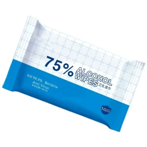 OEM Factory Customized 75% Alcohol Wet Wipes 10 Pieces Portable Multipurpose 99.9% Sterilization Rate