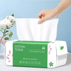 OEM Factory Daily 2-Ply Disposable Cotton Tissues Skin Care and Facial Cleansing Towel for Adults Use Household Item