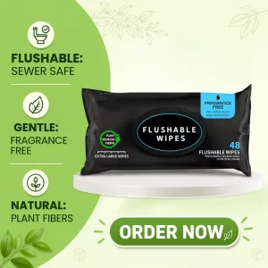 OEM Factory Eco Friendly Soft Touch Adult Travel Cleaning Wipes Comfortable Without Stimulation Flushable Men’s Wipes