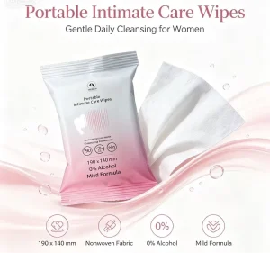 OEM Feminine Care Wipes Individual Sachet Intimate Cleansing Wipes pH Balanced & Alcohol-Free Travel Size Single Pack