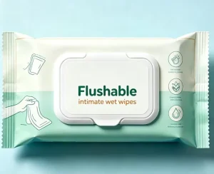 OEM Flushable Intimate Wet Wipes Biodegradable pH Balanced Feminine Hygiene Cleaning Wipes